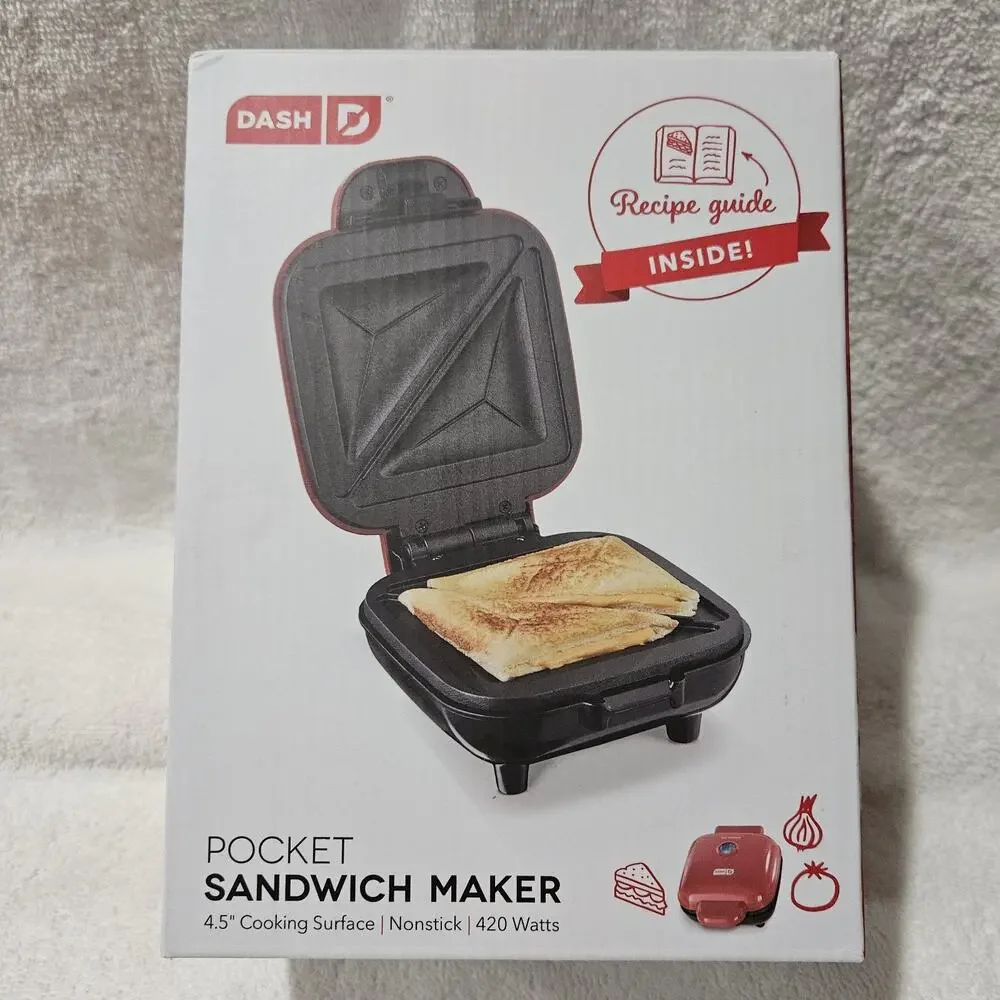 DASH DPM200GBRD06 Pocket Sandwich Maker 4.5